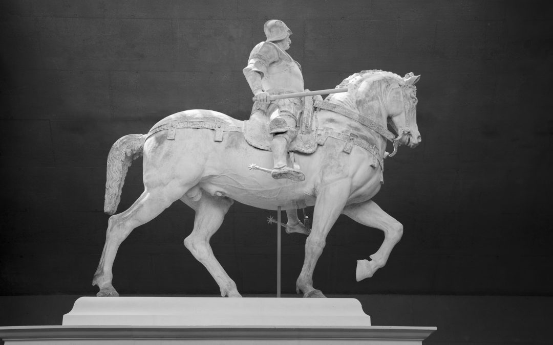 Bartolomeo Colleoni lovas szobra, gipszmásolat